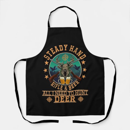 STEADY HAND RIFLE AND BEER APRON