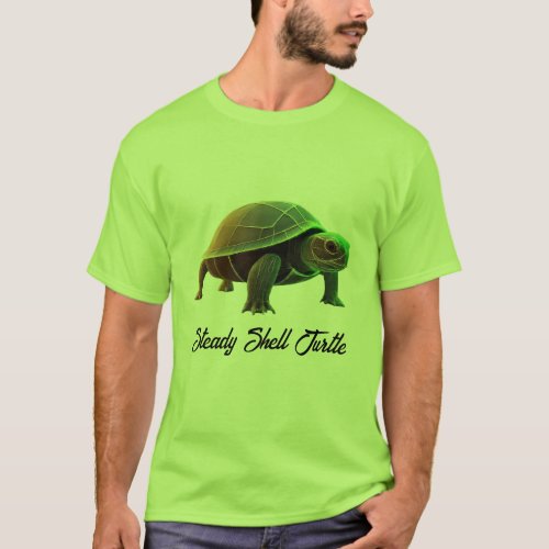 Steady Shell Turtle  T_Shirt