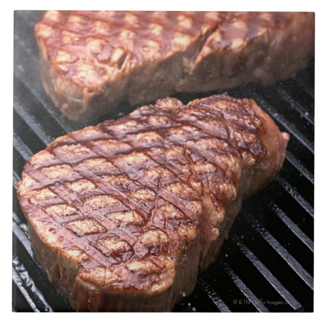 Steak 2 ceramic tile (Front)