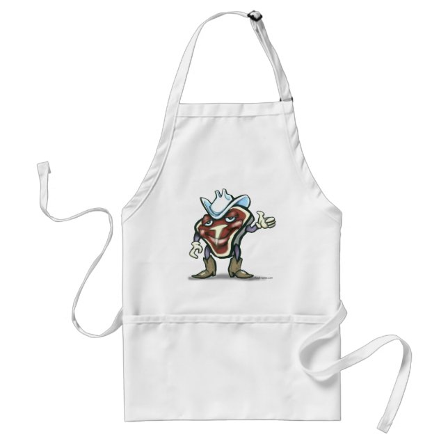 Steak Adult Apron (Front)