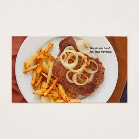 Steak and fries (Back)