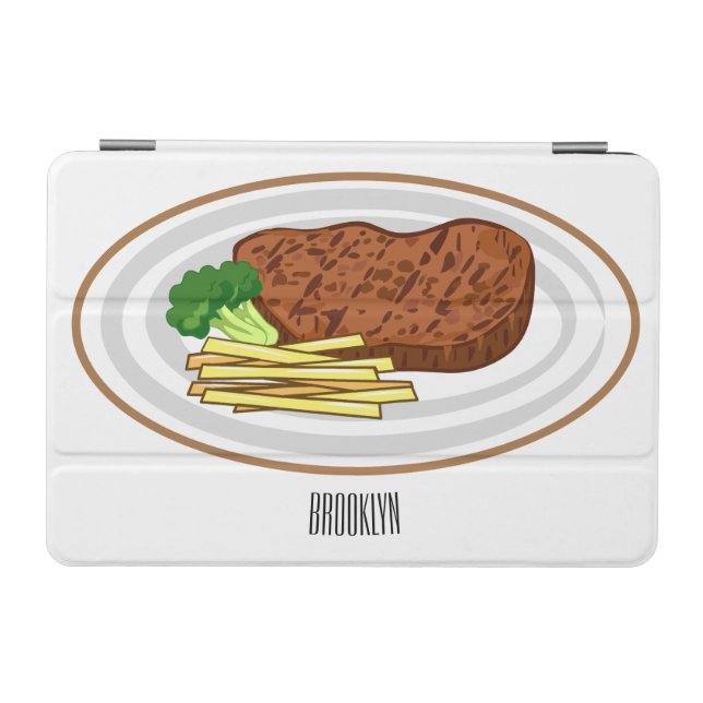 Steak cartoon illustration iPad mini cover (Horizontal)