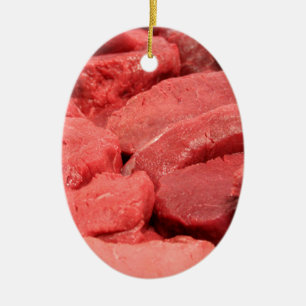 Steak Ceramic Ornament