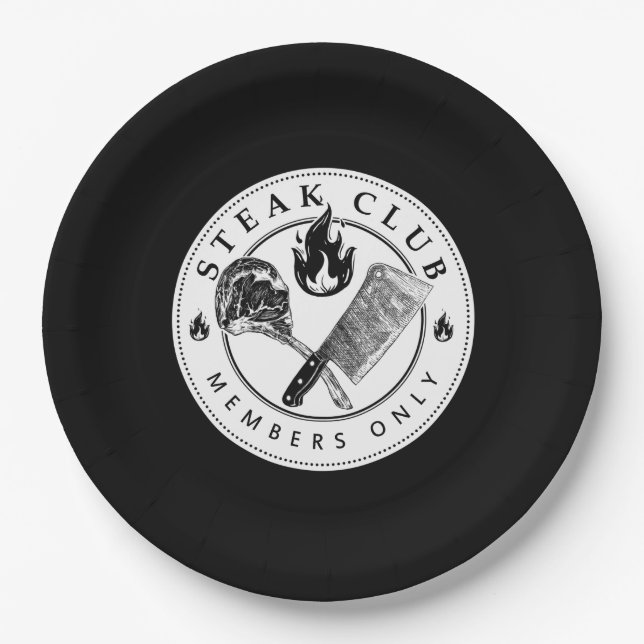 steak club paper plates (Front)
