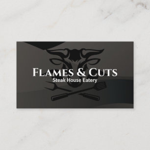 Steak House Restaurant Chef Business Card