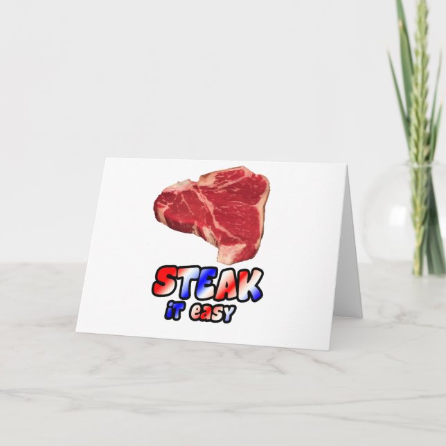 steak it easy card (Front)