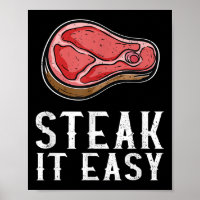 Steak It Easy Funny Bbq Barbecue Meat Smoker Pitma