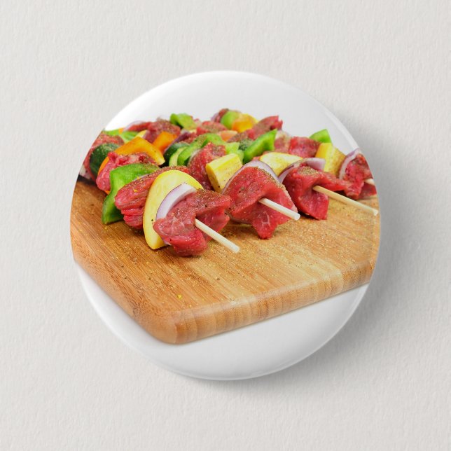 Steak Kabob Button (Front)