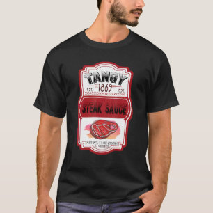 Steak Sauces Bottle Couples Costume T-Shirt