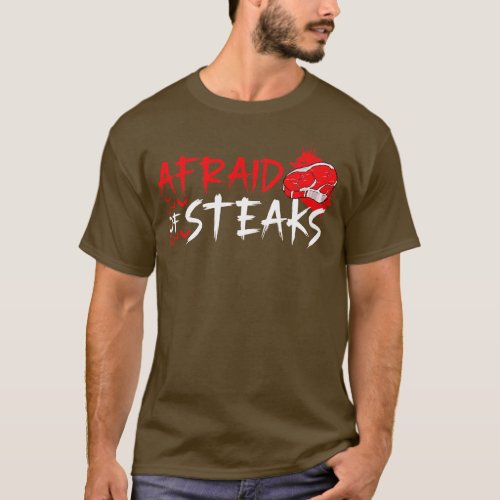 Steaks Funny Vegan Horror Themed Apparel T_Shirt