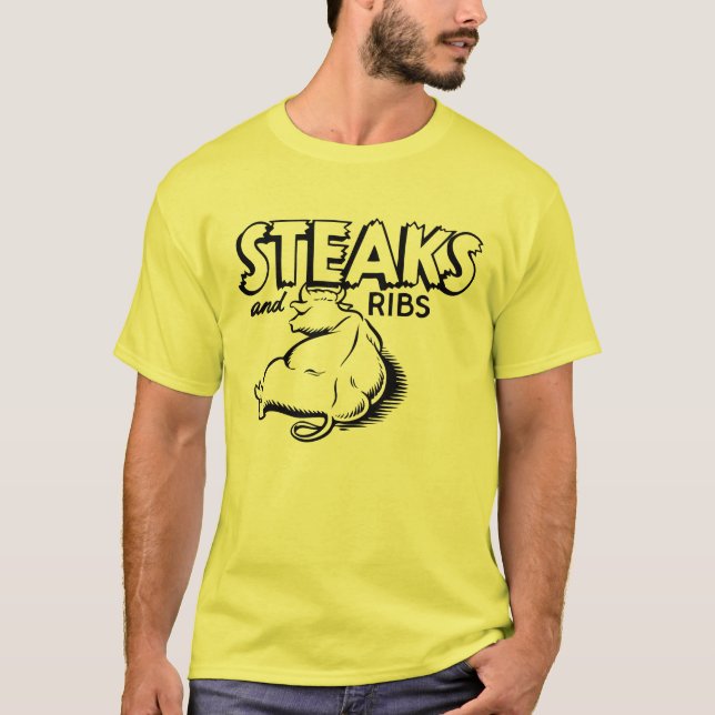 Steaks & Ribs_Advertisement T-Shirt (Front)