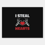 Steal Hearts Valentines Day Funny Skeleton Hand Sign
