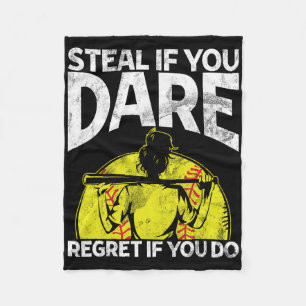 Steal If You Dare Softll Catcher Game Day Vibes So Fleece Blanket