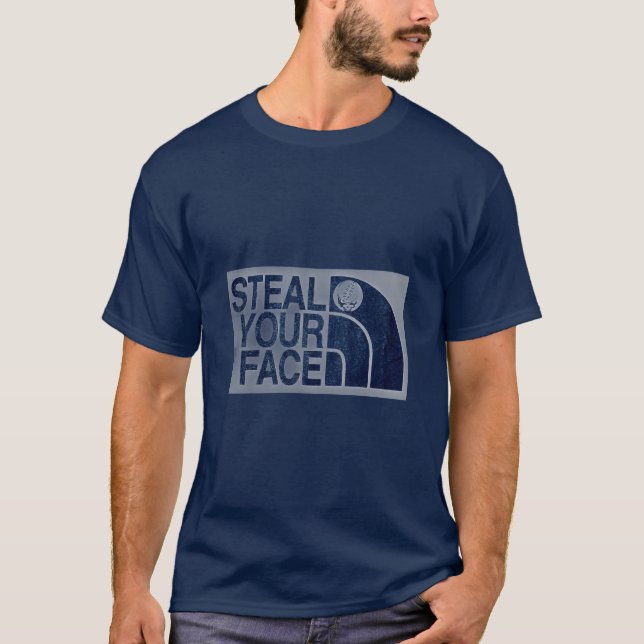 Steal Your Face Navy T-Shirt (Front)
