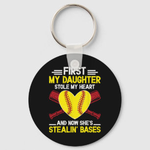 Stealin' Ses Softll Dad Of A Softll Player Father Keychain