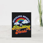 Stealing Hearts &amp;amp; Blasting Farts Funny Rainbow Card