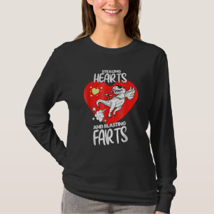 Stealing Hearts And Blasting Farts Dino Cupid Vale T-Shirt