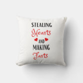 FART KING funny throw Pillows | Zazzle