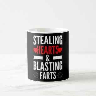 Stealing Hearts & Blasting Farts Design Coffee Mug