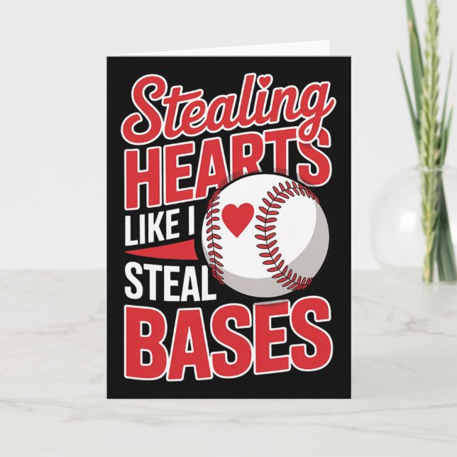 Stealing Hearts Like I Steal Ses Cute Funny Sell B Card (Front)