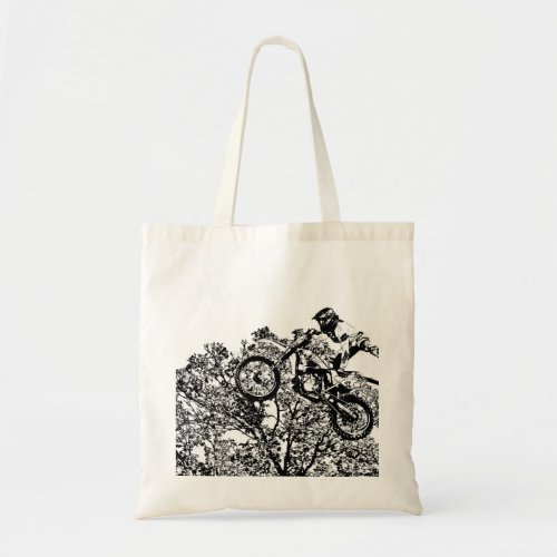 Stealing the Air _ Freestyle Motocross Rider Tote Bag