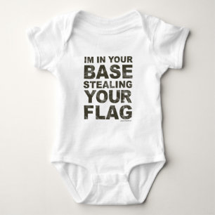 Stealing Your Flag - FPS, Game, Gamer, Video Games Baby Bodysuit