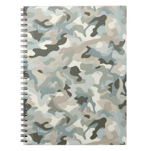 Stealth Blue Camo Wave Notebook