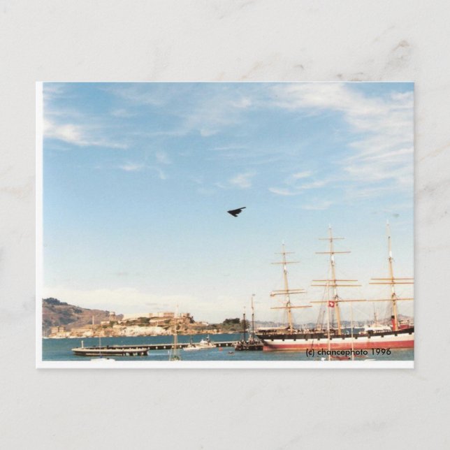 Stealth Bomber  (c) chancephoto 1996 Postcard (Front)