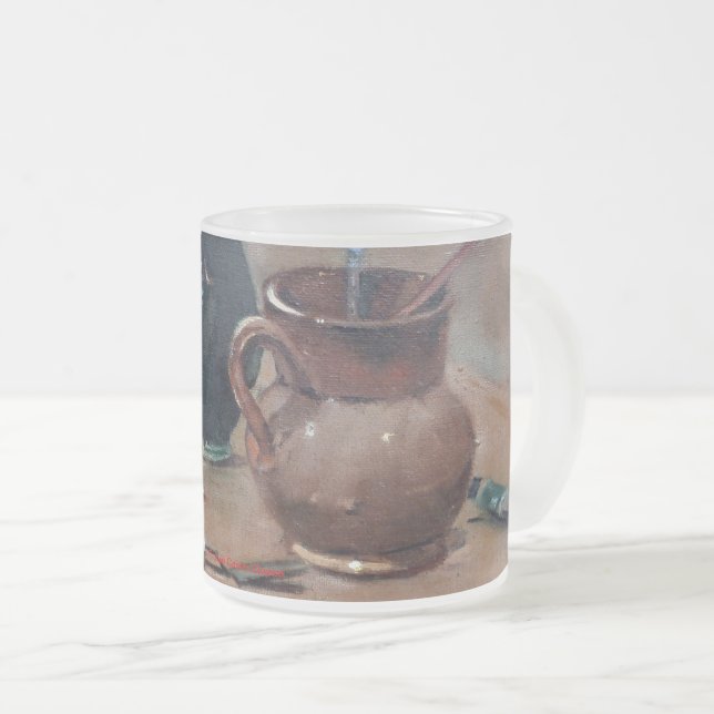 Stealth Glass Glass Gate Frosted Glass Coffee Mug (Front Right)