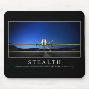 Stealth: Inspirational Quote Mouse Pad