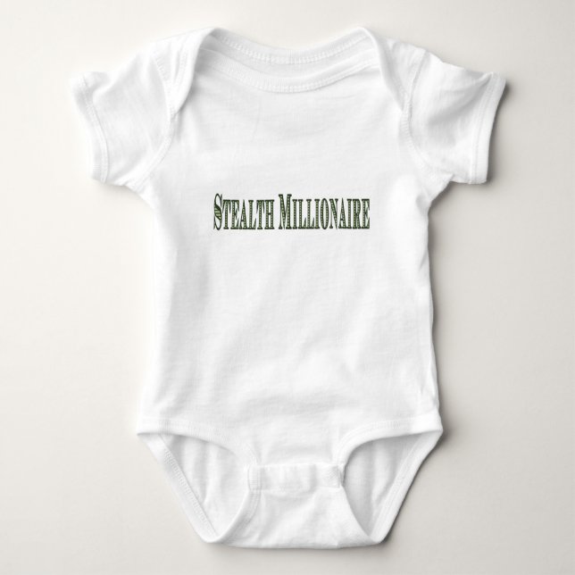 Stealth Millionaire Baby Bodysuit (Front)