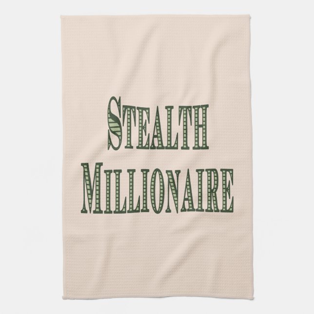 Stealth Millionaire Kitchen Towel (Vertical)