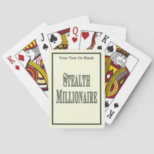 Stealth Millionaire Poker Cards