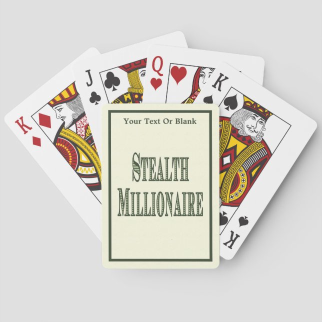 Stealth Millionaire Poker Cards (Back)