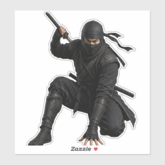 Stealth Ninja Warrior Custom Cut Vinyl Sticker