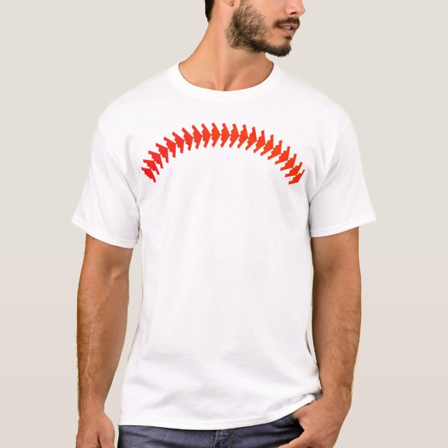 Stealth T with red stealth stitches T-Shirt (Front)