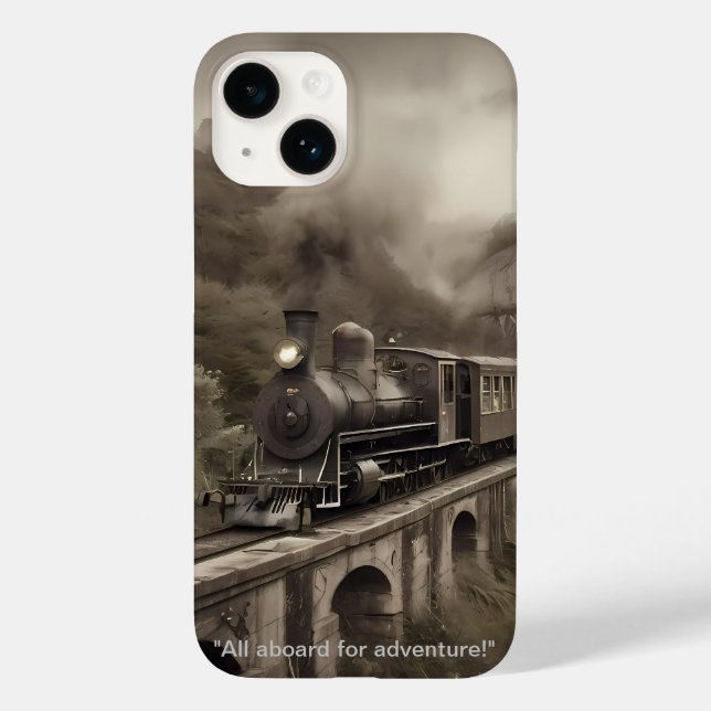 Steam ahead into new horizons. Case-Mate iPhone case (Back)