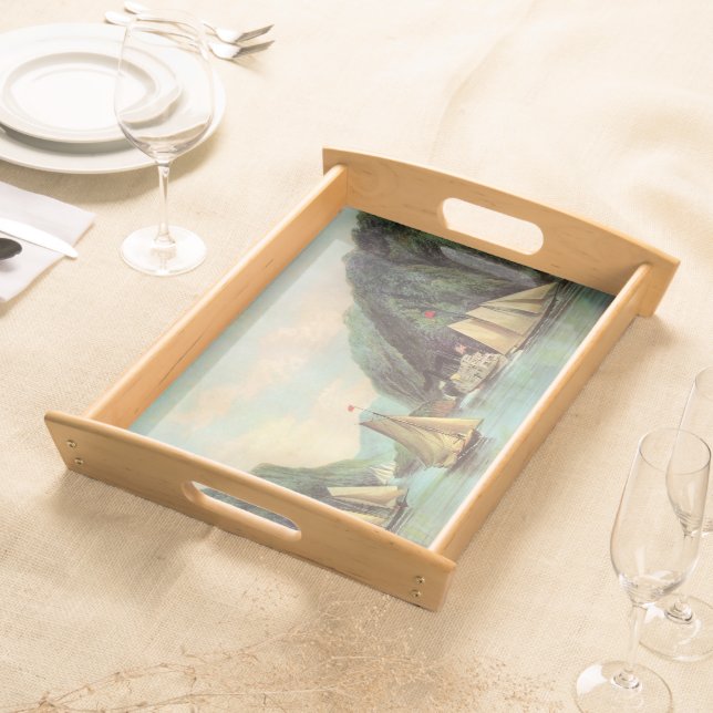 Steam and Sailing Ship Serving Tray (Front)