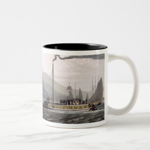 Steam boat on the Clyde near Dumbarton from A Vo Two_Tone Coffee Mug