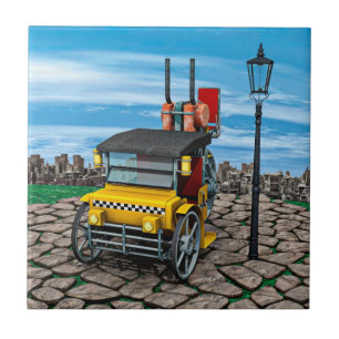 Steam Cab-Taxi Ceramic Tile