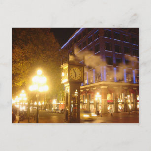 Steam Clock, Vancouver, BC Postcard