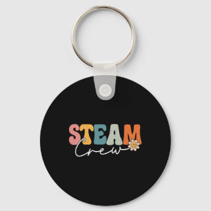 Steam Crew Back To School Science Engineering Tech Keychain