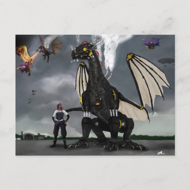 Steam Dragon Wars Postcard (Front)