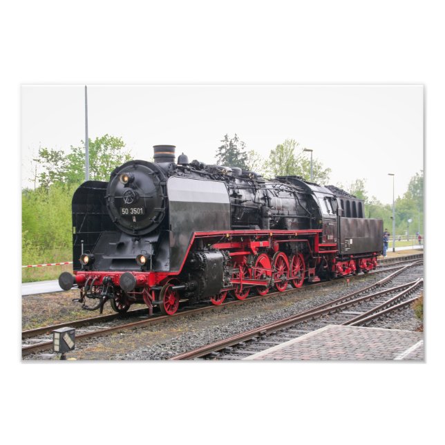 Steam engine 50 3501 photo print (Front)