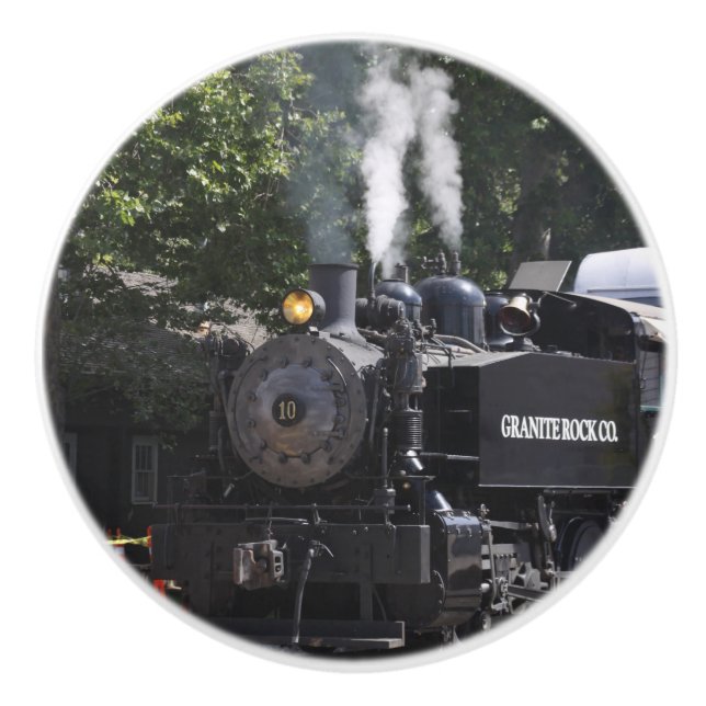 Steam Engine Ceramic Knob (Front)