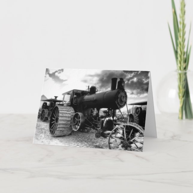 Steam Engine Greeting Card (Front)