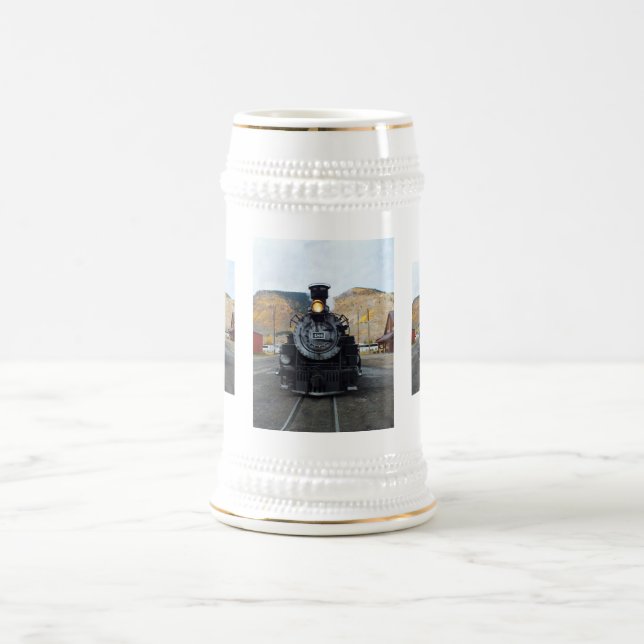 Steam engine in Silverton Beer Stein (Center)