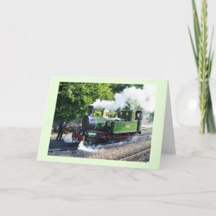 Steam engine in the Isle of Man Holiday Card