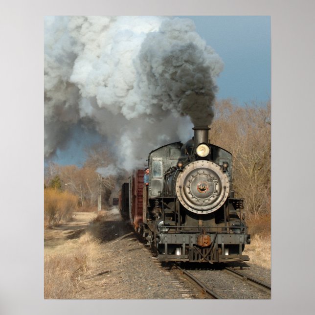 Steam Engine in the Sun Poster (Front)