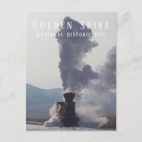 Steam Engine Jupiter at Golden Spike NHS Utah Postcard